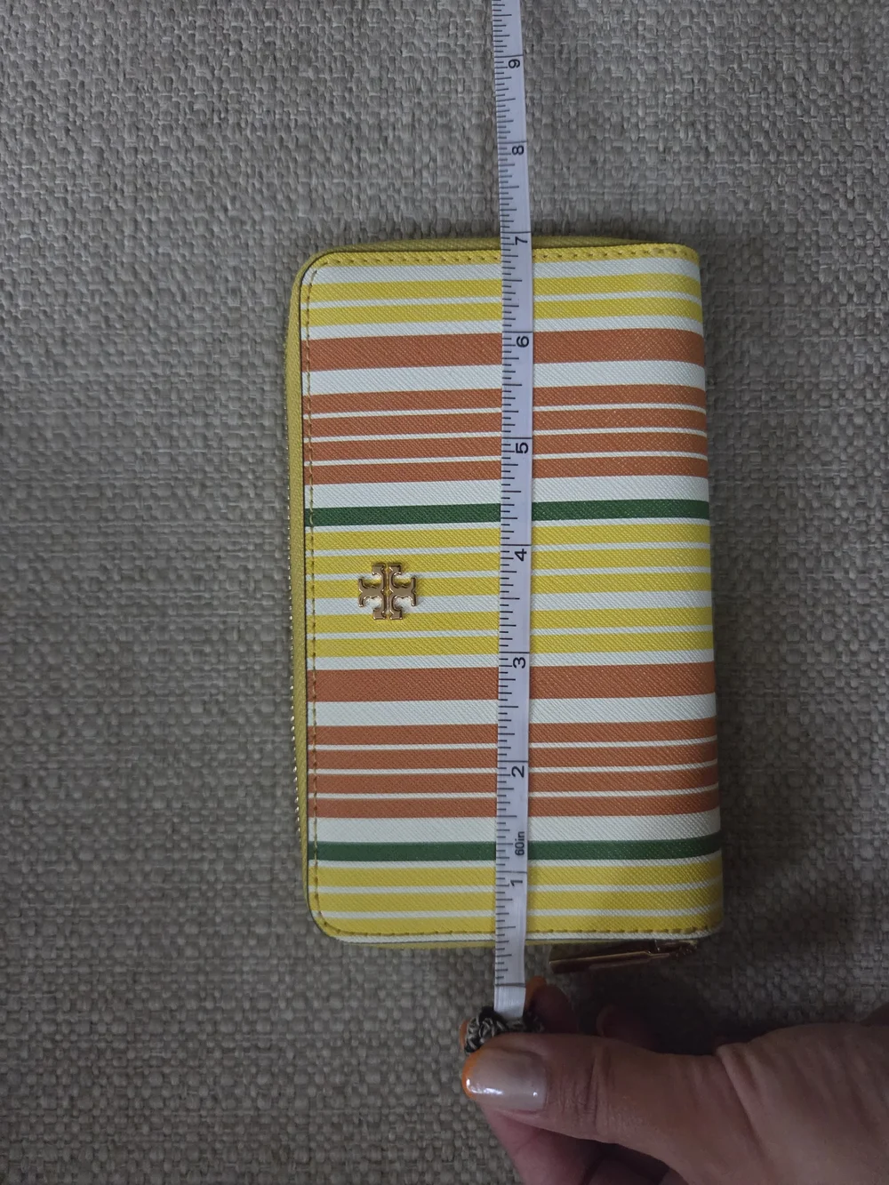 Tory Burch Sunrise Stripe Emerson Continental Wallet